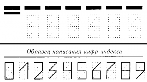 образец написания индекса на конверте